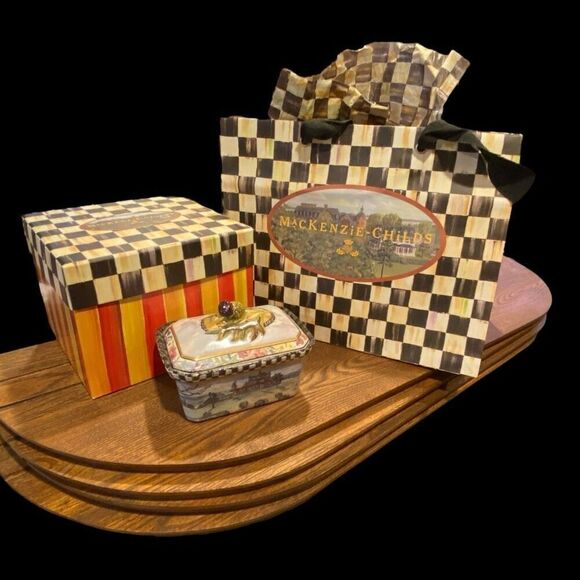 Mackenzie Childs MacLachlan Trinket Box Plus - Picture 15 of 15